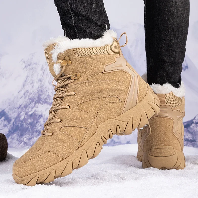 Men'S Shoes Hiking - Homens botas táticas de inverno rendas