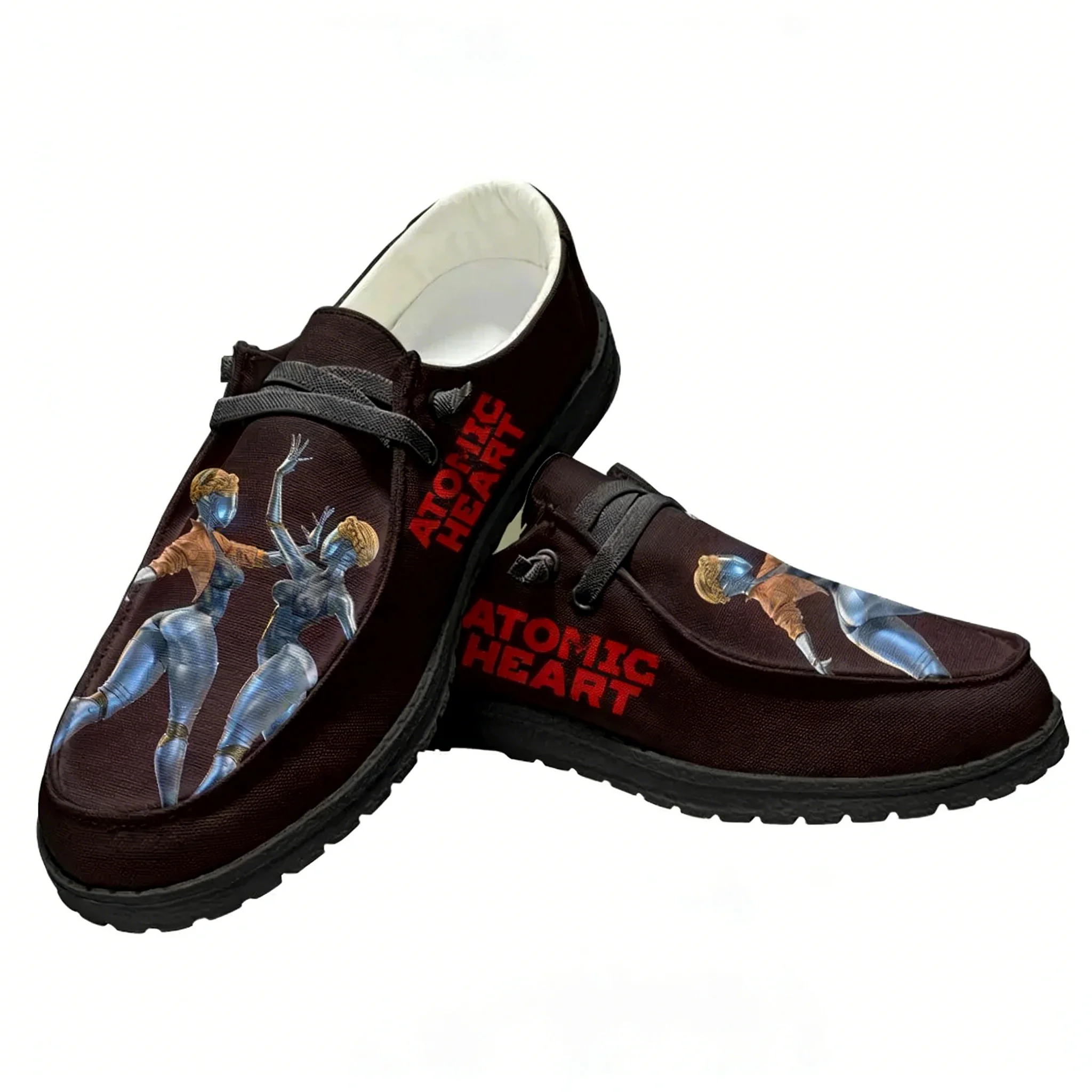 Men Shoes Oxford - Tênis Casual Atomic Heart, Sapato Plano