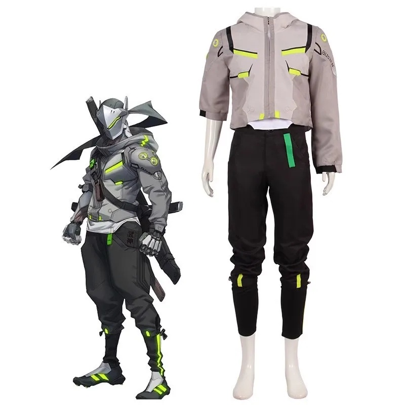Men'S Shoes For Suits - Fantasia de Cosplay RGD4 Game Genji