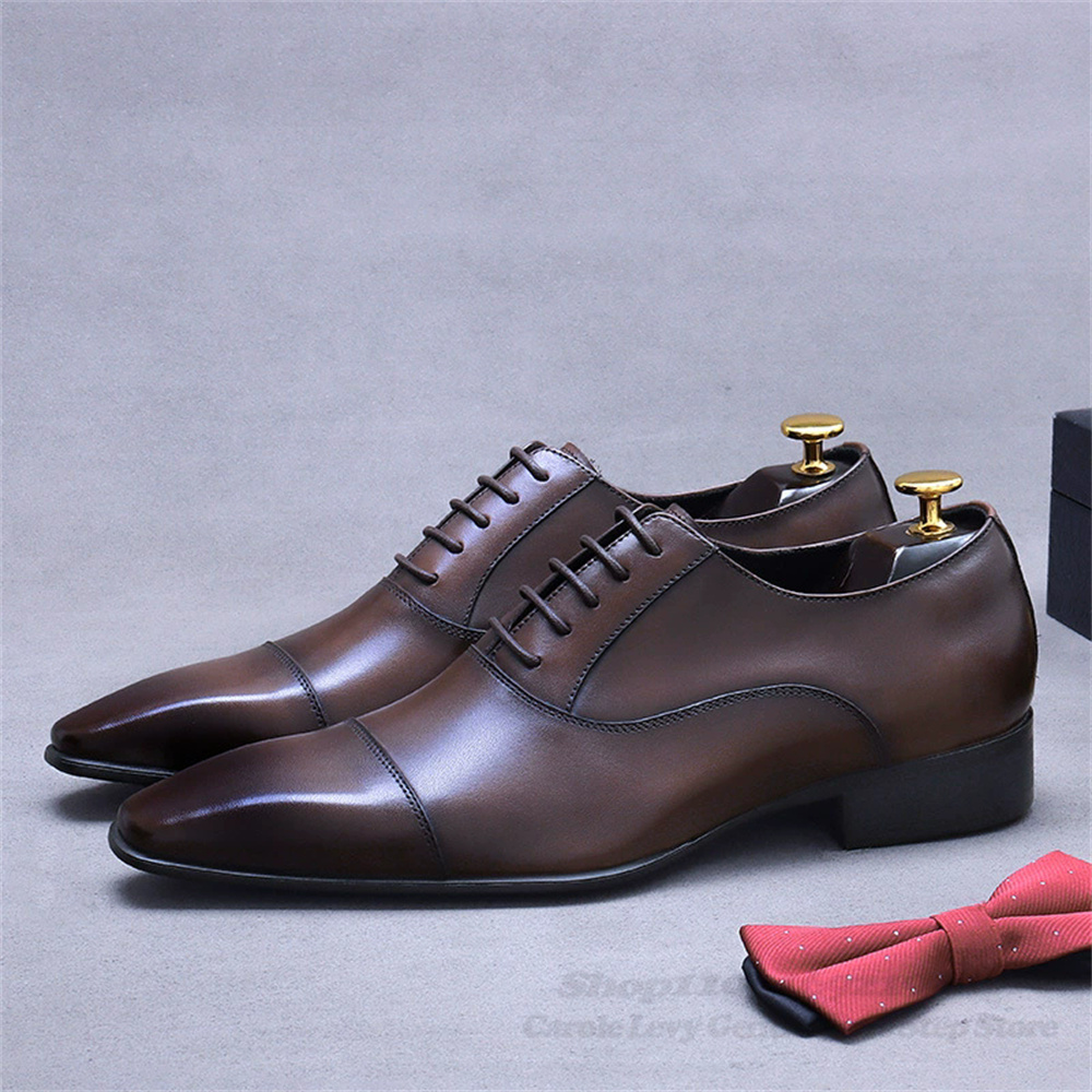 Homens oxford sapatos de couro - Men'S Shoes For Suits avaliação e preço