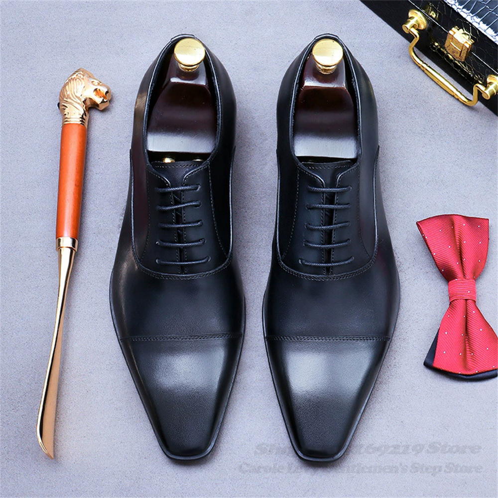 Homens oxford sapatos de couro - Men'S Shoes For Suits avaliação e preço