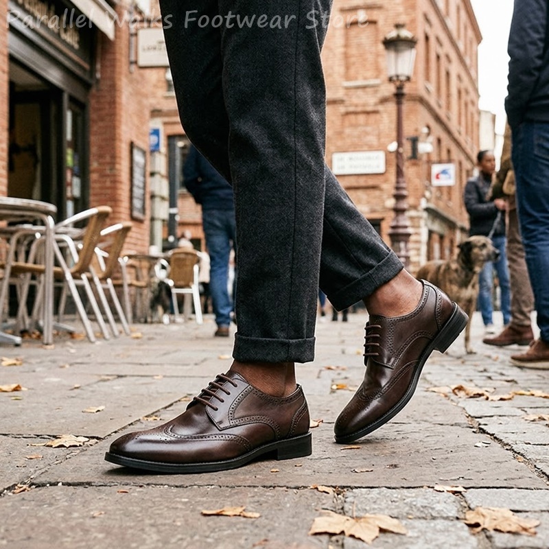 Sapatos Derby Brogue Masculino - Men'S Shoes Brogues avaliação e preço