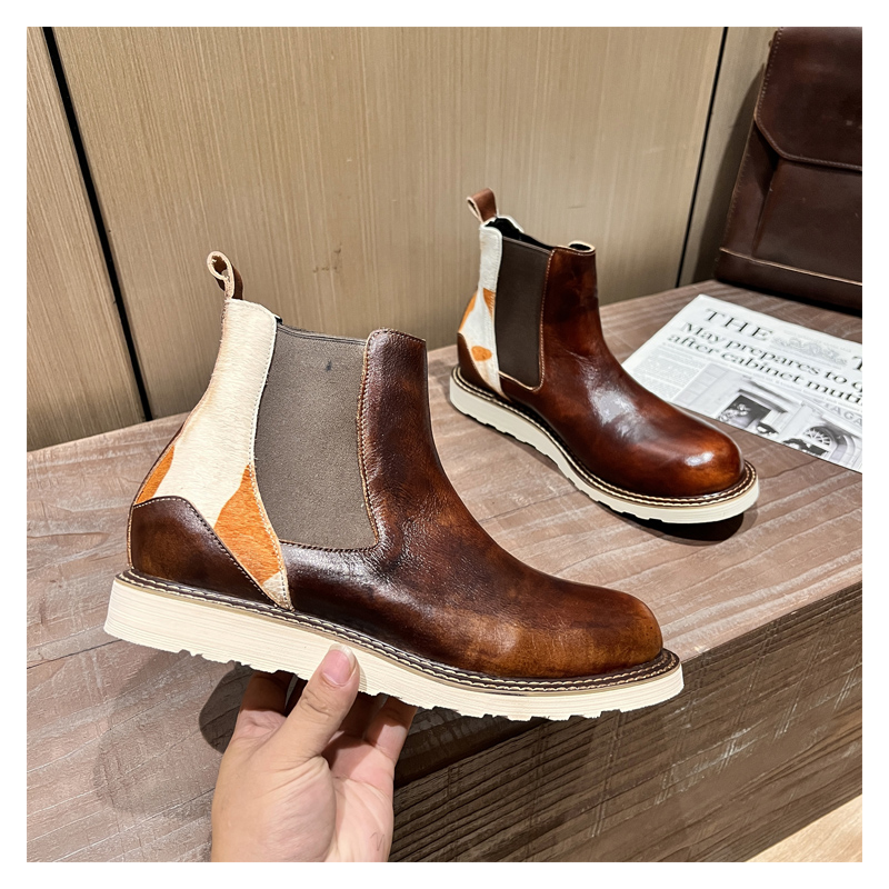 Botas de motocicleta de couro  - Men'S Shoes Brogues avaliação e preço