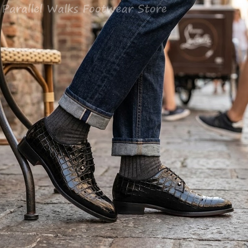 Sapatos Oxford de Couro Envern - Men Shoes Oxford avaliação e preço