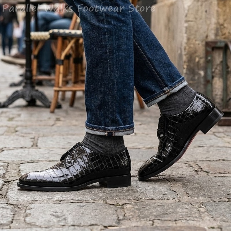 Sapatos Oxford de Couro Envern - Men Shoes Oxford avaliação e preço