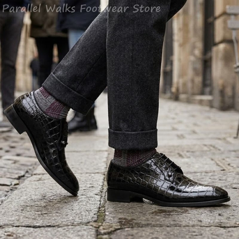 Sapatos Oxford de Couro Envern - Men Shoes Oxford avaliação e preço