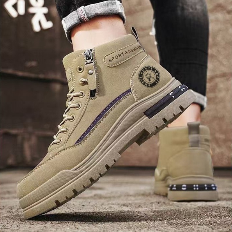 Homens retro botas de trabalho - Men'S Shoes Hiking avaliação e preço