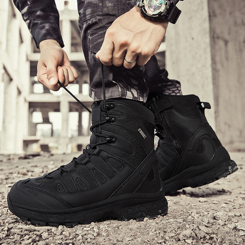 Novos homens botas táticas mar - Men'S Shoes Hiking avaliação e preço