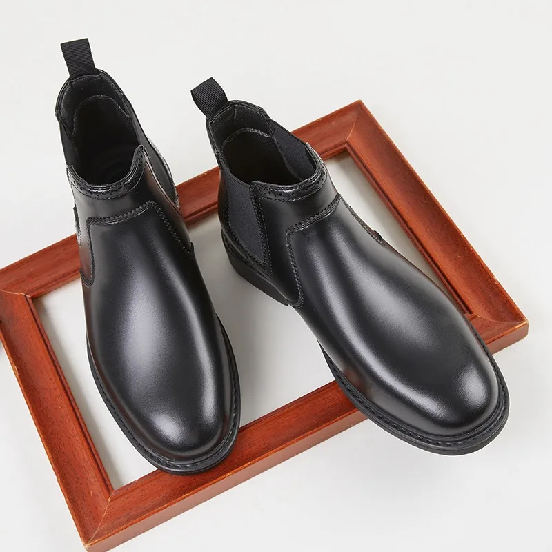 Botas oxford de couro masculin - Men Shoes Oxford avaliação e preço