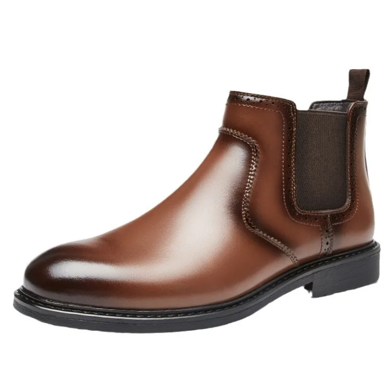 Botas oxford de couro masculin - Men Shoes Oxford avaliação e preço