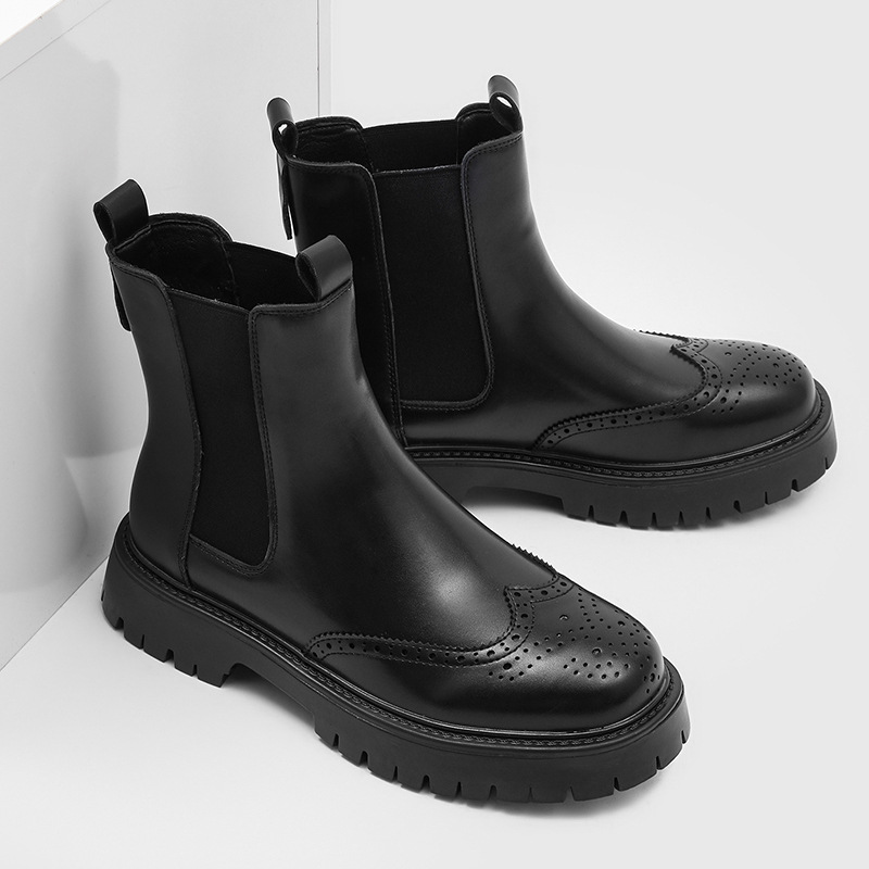 Moda masculina botas de couro  - Men'S Shoes Brogues avaliação e preço