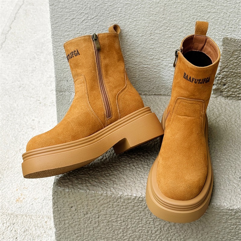 Botas Curtas de Inverno Estilo - Men'S Shoes With Height Increase avaliação e preço