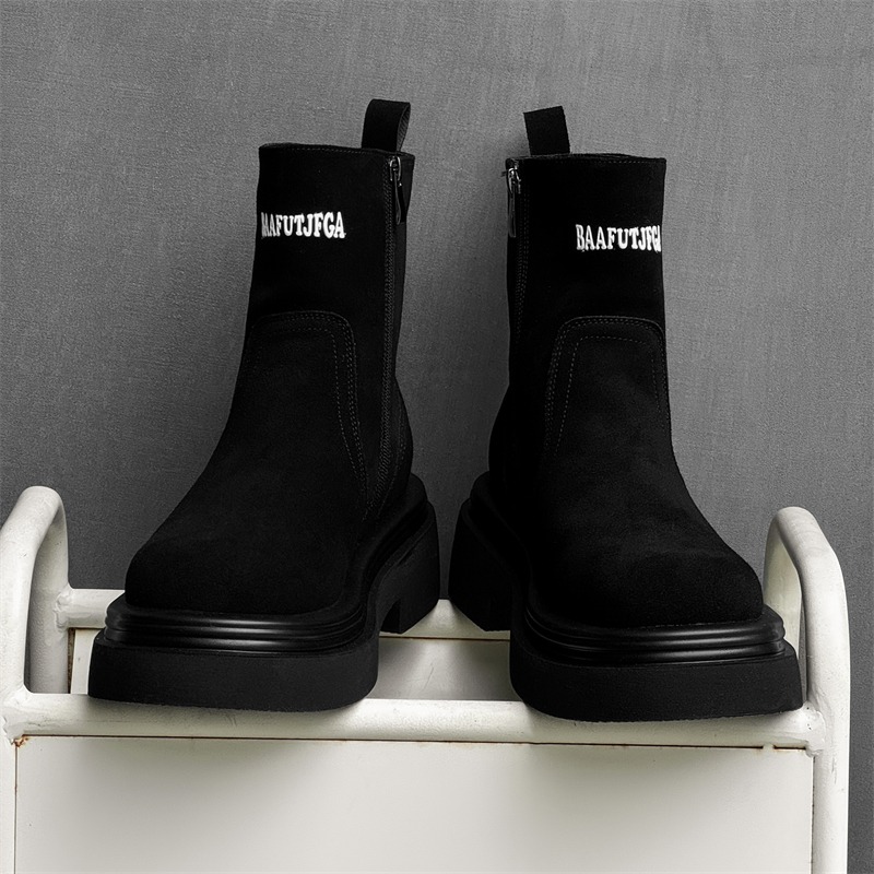 Botas Curtas de Inverno Estilo - Men'S Shoes With Height Increase avaliação e preço