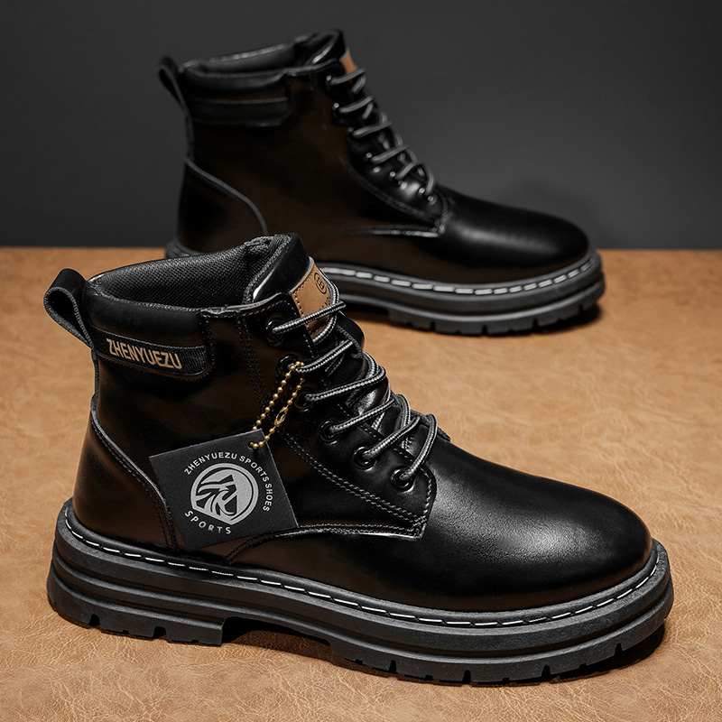 Botas Curtas Retro de Outono e - Men'S Shoes With Height Increase avaliação e preço