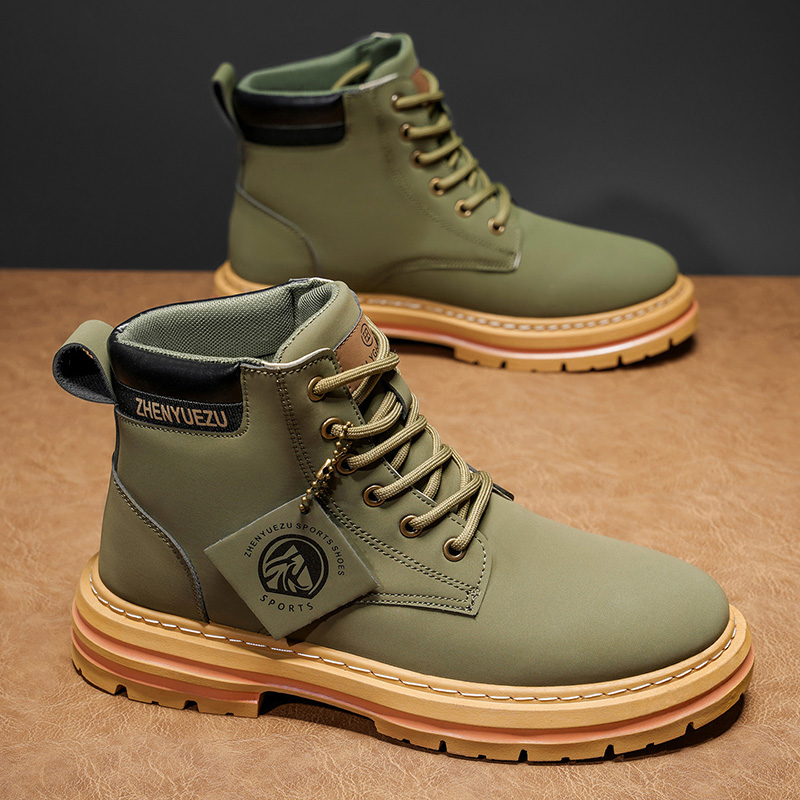 Botas Curtas Retro de Outono e - Men'S Shoes With Height Increase avaliação e preço