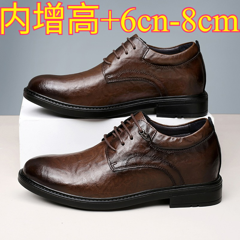 Sapatos Casuais de Couro para  - Men'S Shoes With Height Increase avaliação e preço