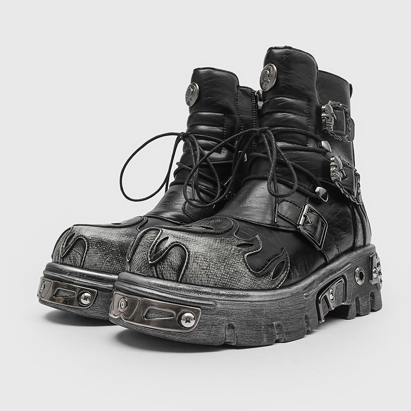Botas de Motocicleta Masculina - Men'S Shoes With Height Increase avaliação e preço